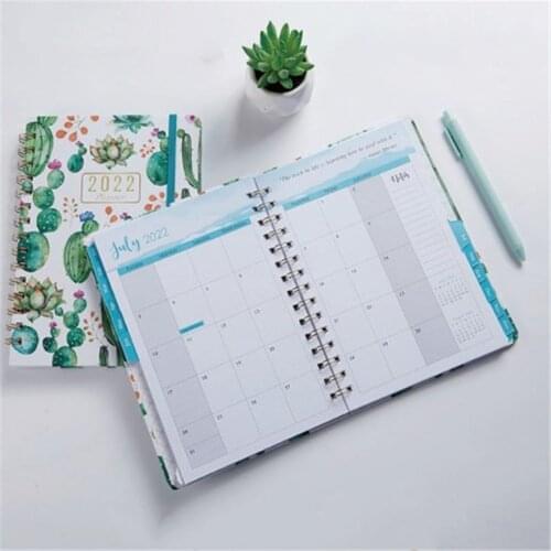 New A5 2022 Planner English Version Agenda Notebook Goals Habit Schedules Stationery Office School Supplies Dropshipping 2021