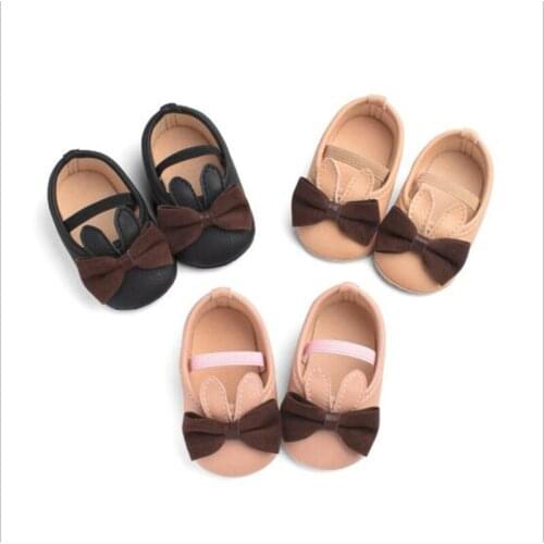 New Baby Shoes Lovely Bowknot Infant Crib Shoes Soft Sole Newborn First Walkers Kids Girls Princess Shoes