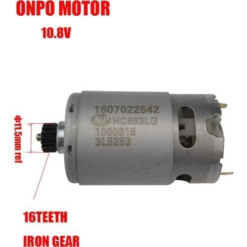 GSR10.8V-LI 16-Teeth Motor HC683LG 1607022542 For 3601J92000 Electric Screwdriver Tool Accessories