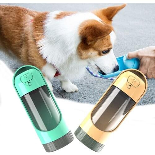 Portable Pet Dog Water Bottle Drinking Bowls for Small Large Dogs Feeding Water Dispenser Cat Activated Carbon Filter Bowl