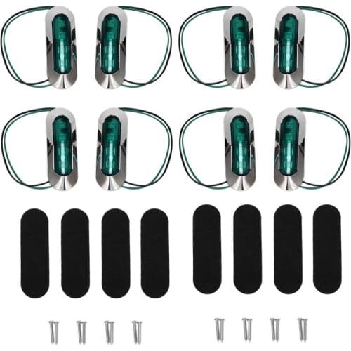 Marine Boat Light Cockpit Decoration Light Boat Navigation Light for Boat Yacht Fishing Pontoon Kayak 12V 24V 8Pc