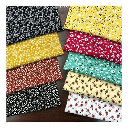 Rayon fabric dark floral printed fabric dress fabricLFCK080034