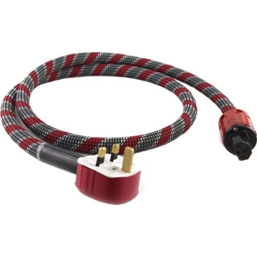 HI-End Pure Copper Multi Conductor UK Power Cord Cable Audiphile Power Cable