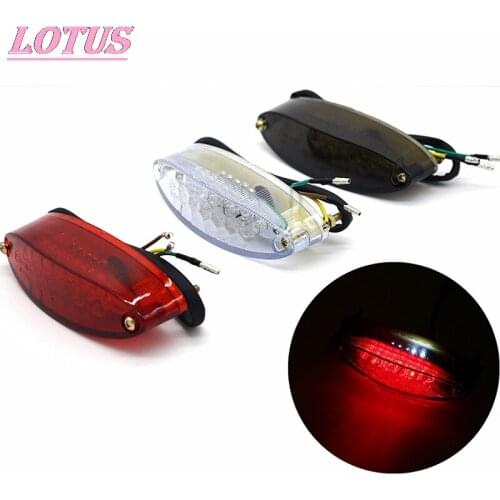 1pc 12V 12cmx3.5cm Motorcycle Bike Rear TailStop Red Light Lamp For Dirt Bike Taillight Rear Lamp Braking Light Hotsale