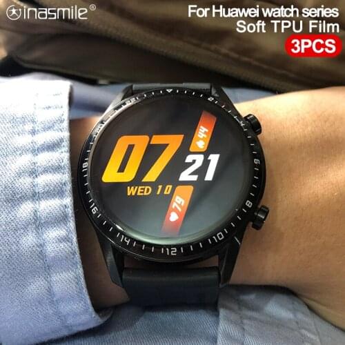 Curved Edge soft Screen Protector For Huawei watch Fit GT 2 Pro GT 2e Protective film For Honor watch Magic 2 42mm 46mm Cover