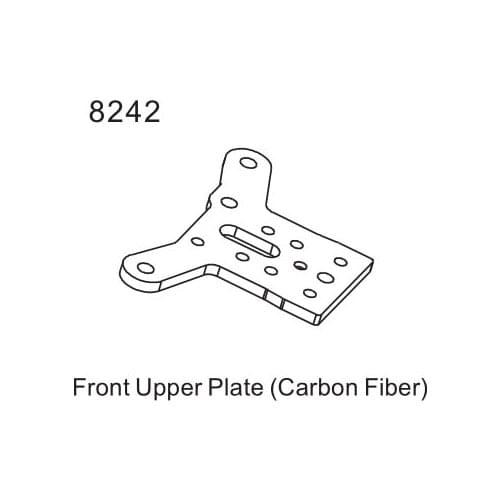 ZD Racing upgrades 9020 9116 08421 08411 08425 Front upper roof - carbon fiber 8242