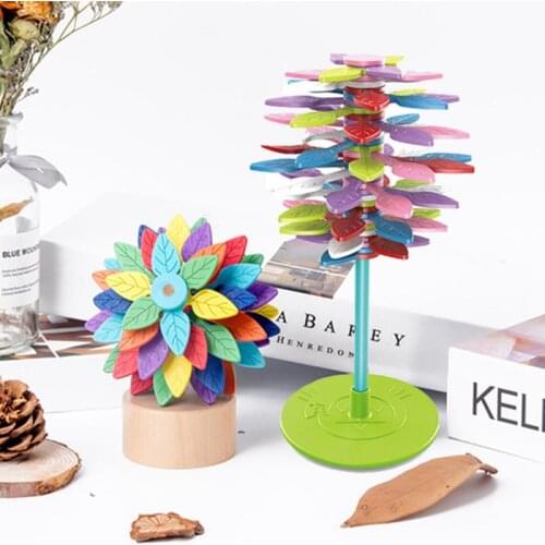 1pc Funny Colorful Spiral Tree Spinning Lollipop Series Creative Desktop Decoration Decompression Toy For Kids Adults Gift