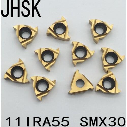 10pcs 11IR A55 SMX30 Carbide Insert For Threading Turning Tool Boring BAR blade