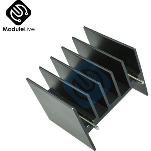 10pcs 25x30.3x25mm IC 25x30x25 Heatsink Black Heat Sink For L298N LM7805