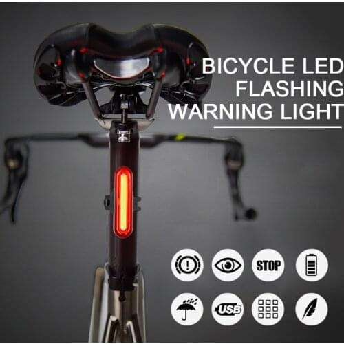100LM USB Rechargeable Bike LED Tail Light Bicycle Turning Signal Rear Light Brake Warning Lamp Cycling Safety Accessories