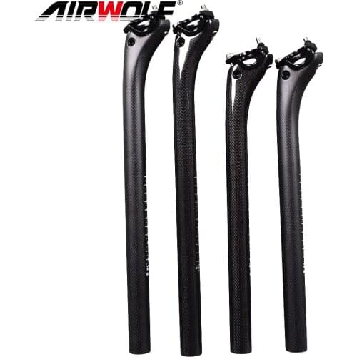 2021 New Carbon Seatpost 27.2 30.8 31.6*350-400mm Full Carbon Mtb Road Mountain Bike Seatpost Oem China Factory Sales Bike Parts