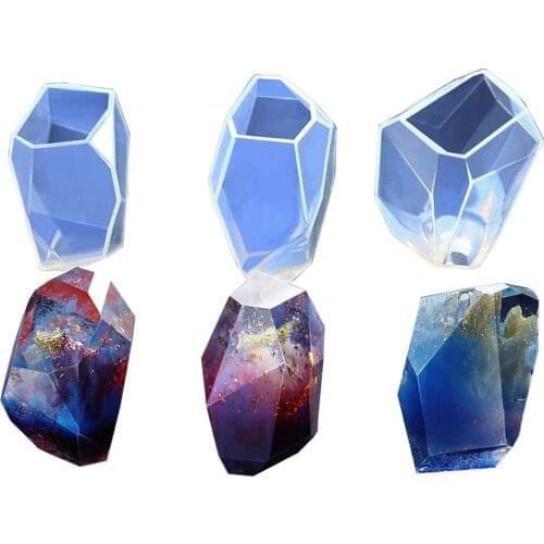 3pcs/Set DIY Silicone Casting Geometric Molds for Crafting Resin Epoxy Candle Soap Jewelry Making Moulds Home Decoration