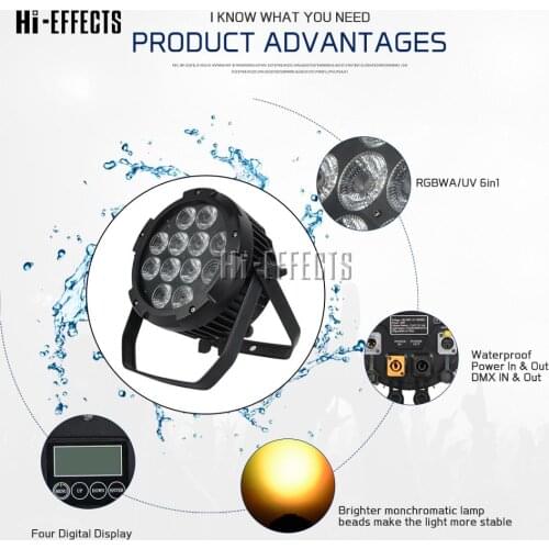 4pcs/lot DMX-512 Gradual Change With Remote Control RGBWA+UV LED Battery Wireless Wifi Par Light 6/10CHS LED DJ Party Show