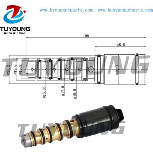 Denso 6SEU12V 6SEU16C auto a/c compressor electronic control valve fit for-Toyota Camry Corolla 2006-2009