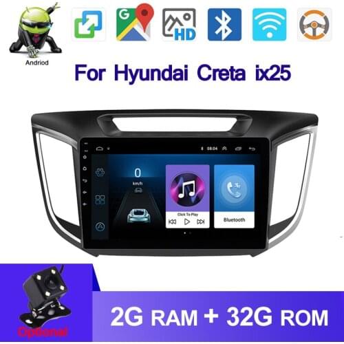 2DIN 10.1inch Android 9.1 Car Radio GPS Stereo Video Player for 2015 2018 Hyundai IX25 CRETA Android 10 Car Multimedia player
