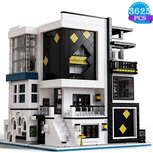 Ideas Architecture Series Building Blocks Expert Street View Famous Painter Art Gallery Bricks Toys Birthday Gifts for Children