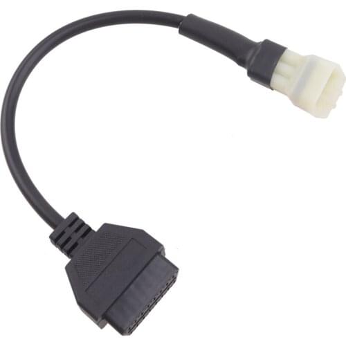 DWCX Motorcycle Diagnostic Scanner Cable Wire Plug Connector Adapter 6 Pin To OBD2 16 Pin Fit For Kawasaki