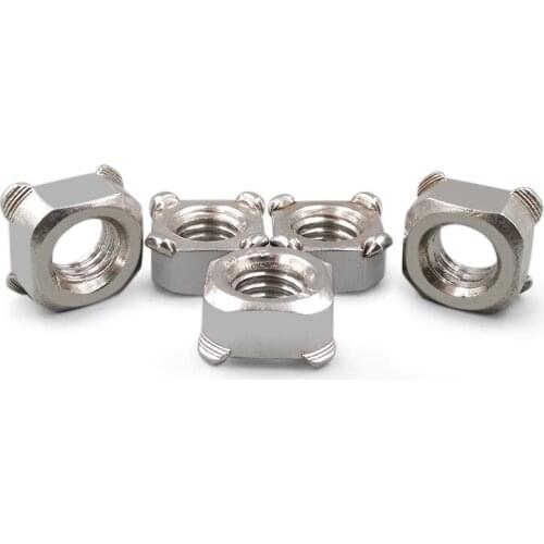 Stainless steel square welding nut square nut square spot welding nut M4M5M6M8M10