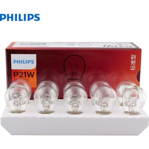 10X Philips Truck 24V Standard P21W S25 21W 13498CP BA15s Turn Signal Lamps Original Rear Bulbs Stop Light Wholesale