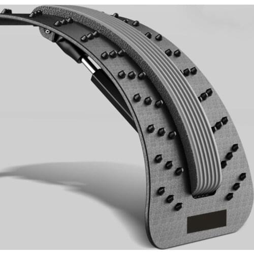 Back Massager Stretcher Fitness Massage Tool Stretch Lumbar Support Relax Spine Pain Relief Acupoint Acupuncture Adjustable Base