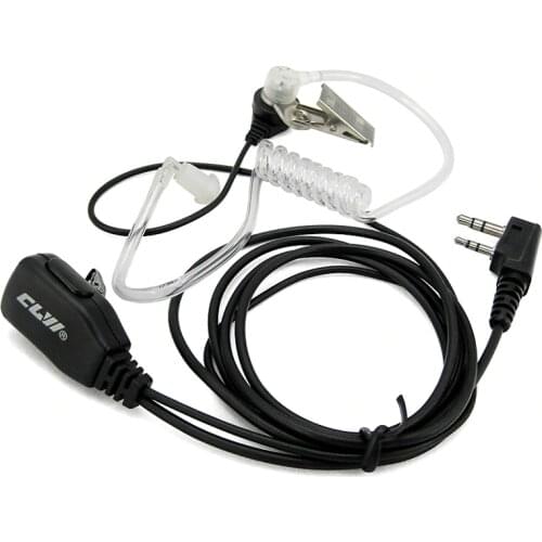 PTT Mic Earpiece Walkie Talkie Headset for Kenwood TK3107 Baofeng UV-5R BF-888S GT-3TP GT-3 Portable Radio Walkie Talkie