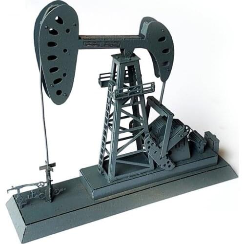 NFSTRIKE 1:87 HO Scale Train Railway Scene Decoration Drilling Oil Station Model For Sand Table Accessories DIY Architectural