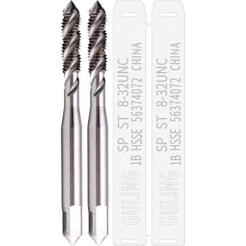 HSSE Braces Spiral Fluted tap ST UNC 2-56 4-40 6-32 8-32 10-24 Screw Thread taps S T 1/4 5/16 3/8 - 32 20 28 18 24 16