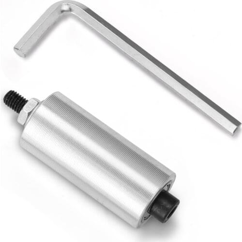 DIY Double Bearing Sander Aluminum Alloy Conveyor Wheel Driven Wheel Without Ribs with 8mm Shaft Rod+Wrench for Hand DIY Tools