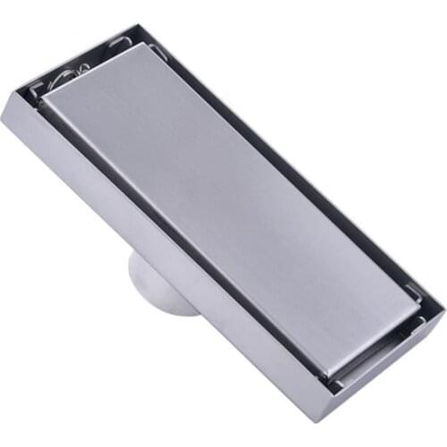 Tile Insert Square Floor Waste Grates Bathroom Shower Drain Floor Drain Antique Fltro Ducha Drain Hair Invisible 18CM*8CM