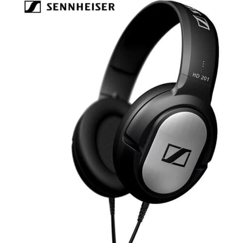 Sennheiser HD201 Stereo Headphones 3.5mm Wired Noise Isolation Earphone Sport Headset Deep Bass for iPhone Android Music Gaming
