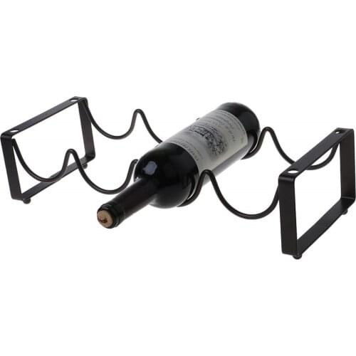Bottle Rack Stackable Wine Rack Countertop Cabinet Wine Holder Storage Stand 4 Wine Bottle Shelf