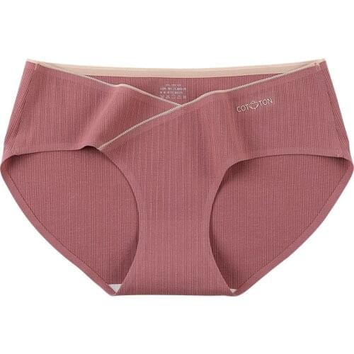 M~4XL Jacquard Cotton Low Waist Belly Maternity Panties Plus Size Seamless Underwear For Pregnant Women Ladies Pregnancy Briefs