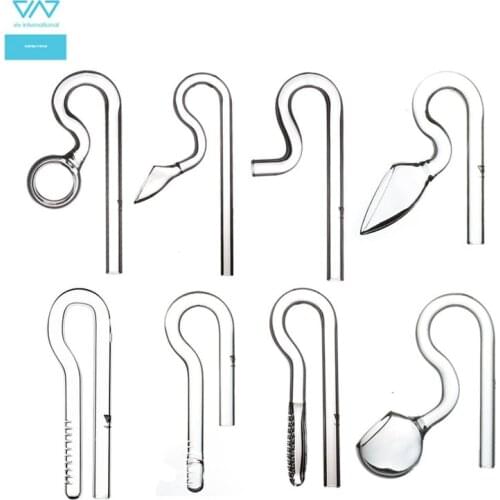 VIV Glass Inflow Outflow Pipe Lily Spin Peony Ochid Aquarium Filter Accessories