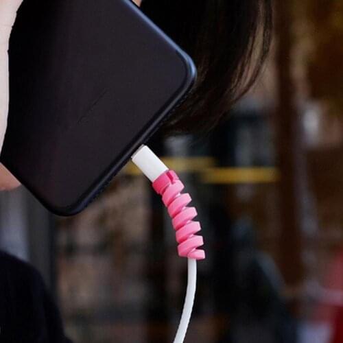 Protector Saver Cover Excellent and Durable Silicone Process for iPhone Android USB Charger Cable Protective Sleeve