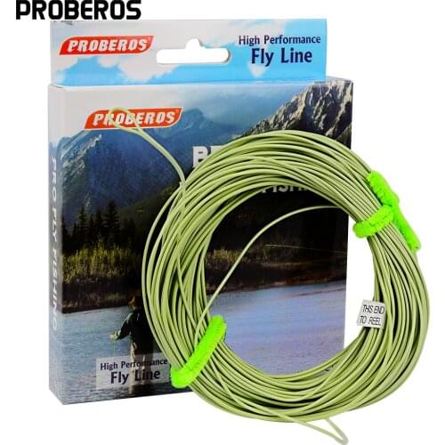 1pc PRO BEROS Fly Line 4 Color 100FT Weight Forward Floating Fly Fishing Line WF-2F/3F/4F/5F/6F/7F/8F