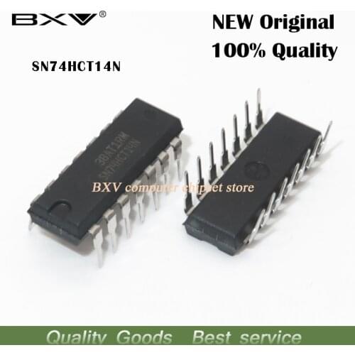 10PCS SN74HCT14N DIP14 SN74HCT14 74HCT14 DIP-14 74HCT14N DIP NEW IC
