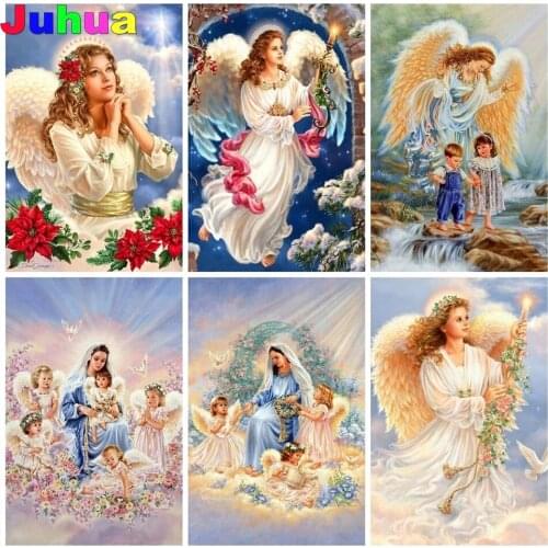 Angel 5d diy diamond painting full square round mosaic fairy diamond embroidery gift diamond stitch home decor Needlework Art