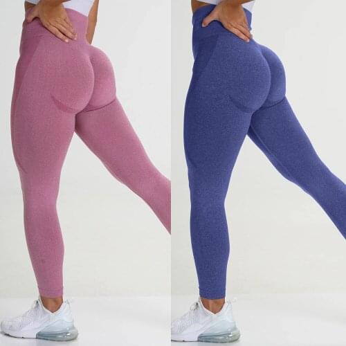 Seamless Fitness Leggings Women High Waist Sports Solid Leggins Gym Fitness Booty Leggings For Woman Push Up Pants Female