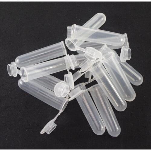 Plastic test tubes centrifuge tubes 5ml round bottom lot20