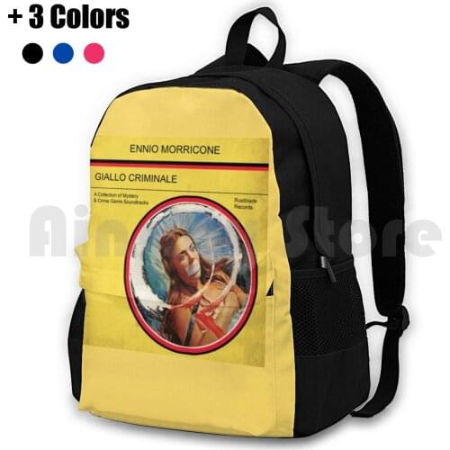Morricone Soundtrack Cover ( Giallo Criminale ) Outdoor Hiking Backpack Waterproof Camping Travel Ennio Morricone Morricone