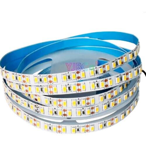 DC 12V 5M 120LEDs/M SMD 5630 LED Strip White / Warm white / Natural White Flexible Lamp Tape IP20 IP65 10mm width White PCB