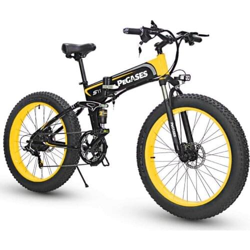 Ebikes Electric Mountain Bike 1000W Snow Folding Bicycle 48V Lithium Battery Increase 26-Inch 4.0 Fat Tire Ebike