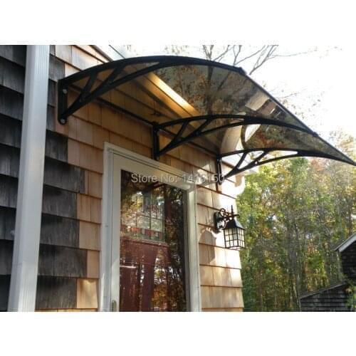 DS100200-P,100x200cm,Depth 100cm,Width 200cm. Simple Style Awnings Canopies With Strong Plastic Bracket Front Door Canopy