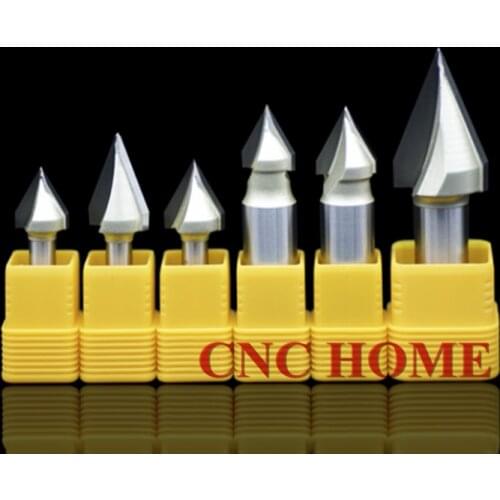 Arden 45 & 60 degree Wood Router Bit CNC 3D Engraving Bits Tungsten Carbide Milling Cutter 1/4" & 1/2" Shank Inch Size