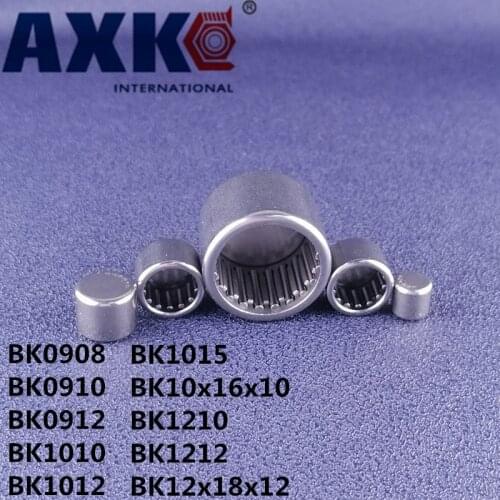 Free shipping Drawn cup caged Needle roller bearings with closed end BK0908 BK0910 BK0912 BK1010 BK1012 BK1015 BK10x16x10 BK1210