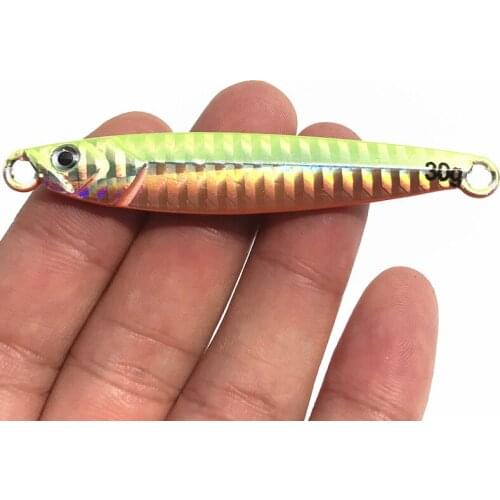 Hot Sale 1 Pieces7cm30g Metal Lure Fishing Spoon Freshwater Fishing Hard LureSliceJigBait Spoon Fishing Tackle Metal Jigging