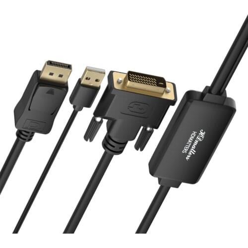 Stereo+USB+DVI to Displayport audio&video converter adapter DVI in to Displayport out