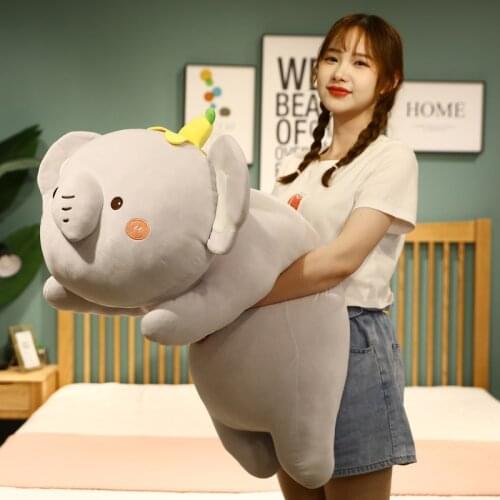 Kawaii Gaint Duck Plush Toys Soft Stuffed Koala Toys Doll Cute Animal Elephant Toys For Children Girl Pillow Birthday Gifts