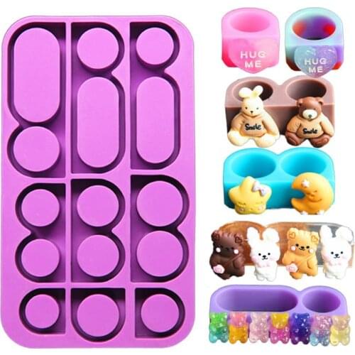 Rings Resin Epoxy Molds DIY Ring Jewelry Silicone Mold Mixed Size Ring UV Resin Jewelry Making Casting Molds Handmade Crafts