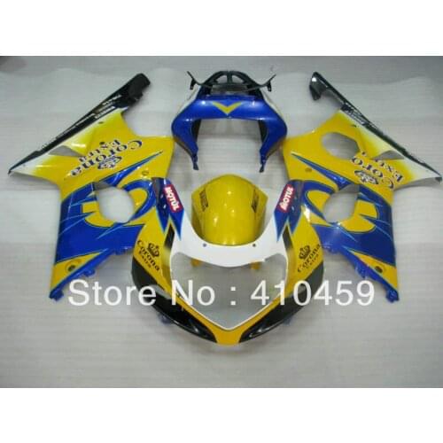 Top-rated Fairing kit for SUZUKI GSXR1000 GSX-R1000 GSXR 1000 K2 00 01 02 2000 2001 2002 Corona yellow blue Fairings set SP115